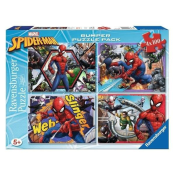 Puzzle 4x100 Spider Man Bumper Pack